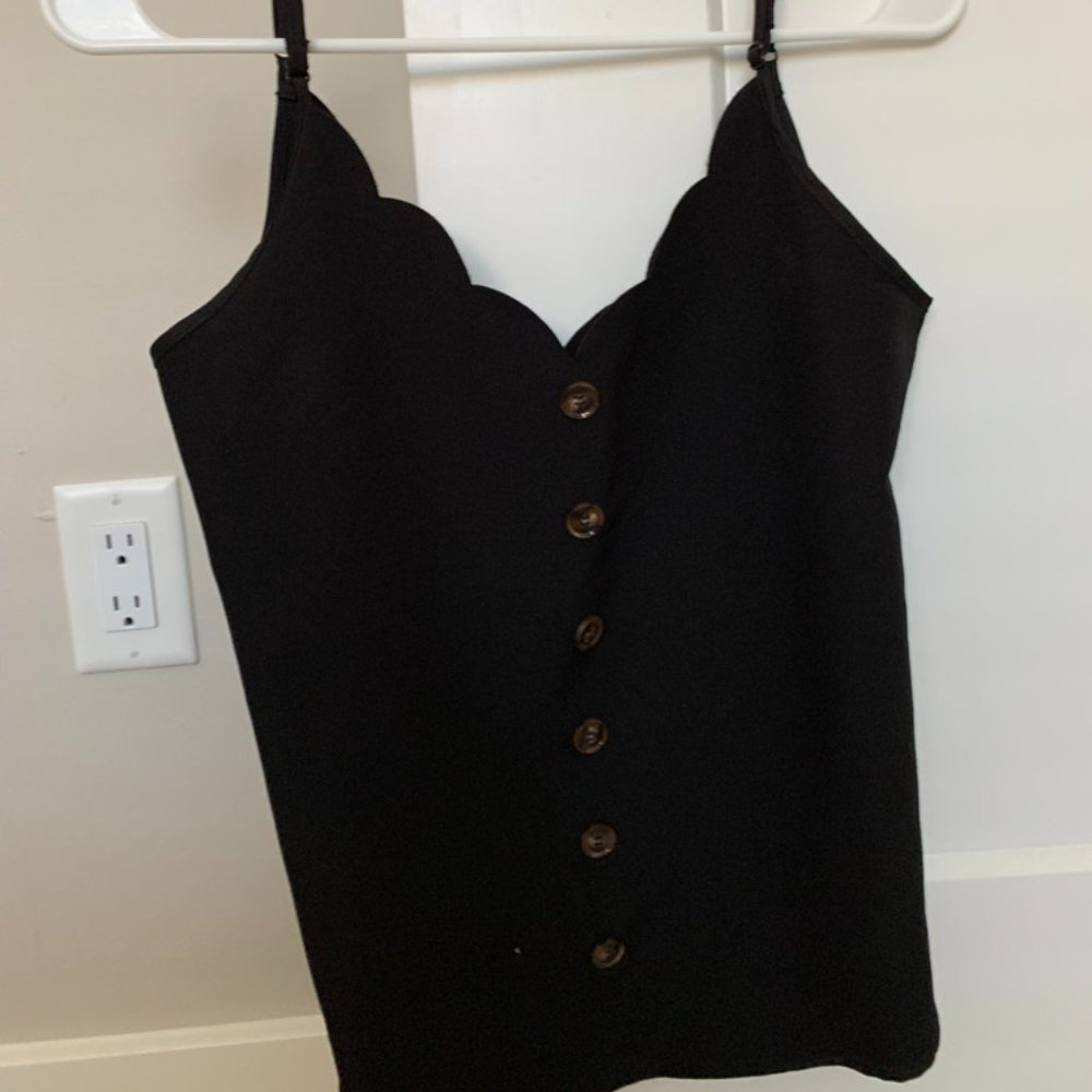 Black tank top